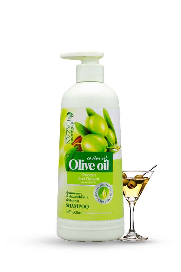 Uazan Olive Oil & Castor Oil Shampoo – Smooth, Elegant & Nourishing Hair Care |500ml