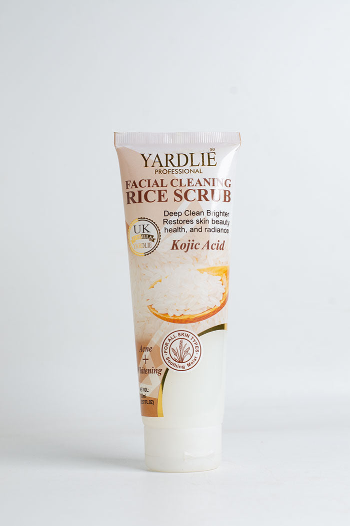 Yardlie Professional Facial Cleaning Rice Scrub with Kojic Acid Stock Clearance