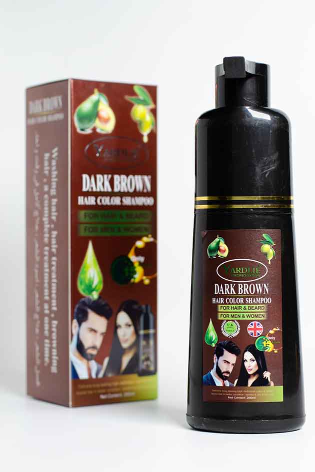 Yardlie Hair Color Shampoo Dark Brown 200ml – 10% Leaked Stock Clearance Deal
