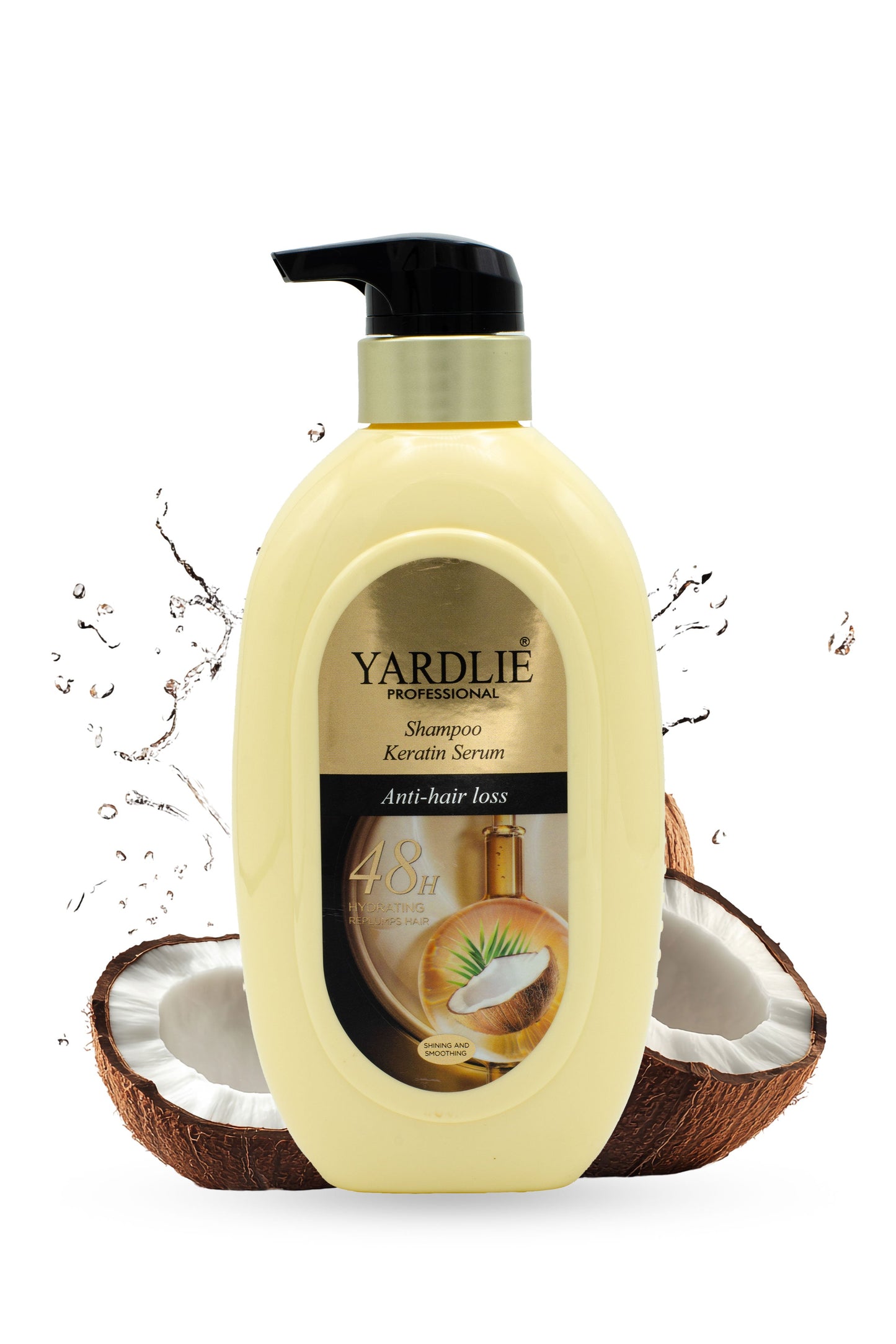 Keratin Serum | Shampoo | 48H Series | Anti Hair Loss | Coconut Oil | Yardlie | 500ML