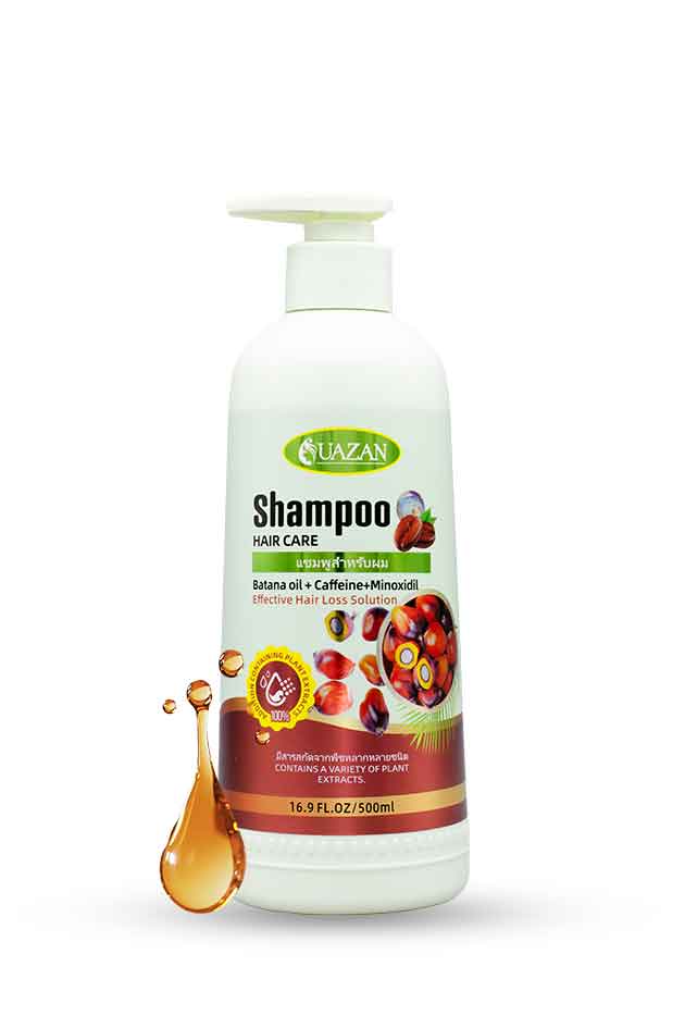 UAZAN Hair Care Shampoo | Anti Hair Loss Solution with Batana Oil & Caffeine |500ml
