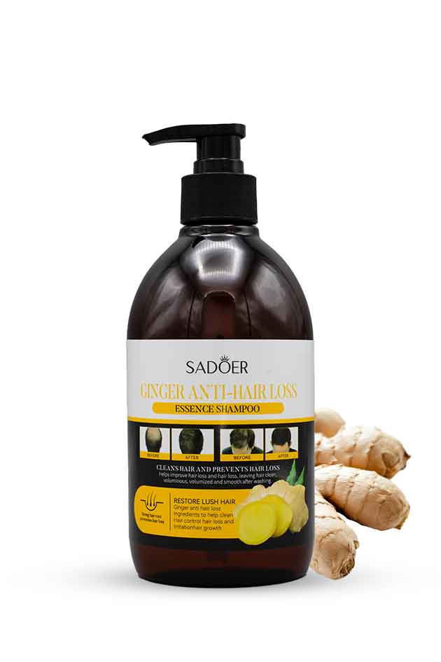 Sadoer Ginger Anti-Hair Loss Shampoo – 500 ml | Strengthening & Hair Growth Essence Formula