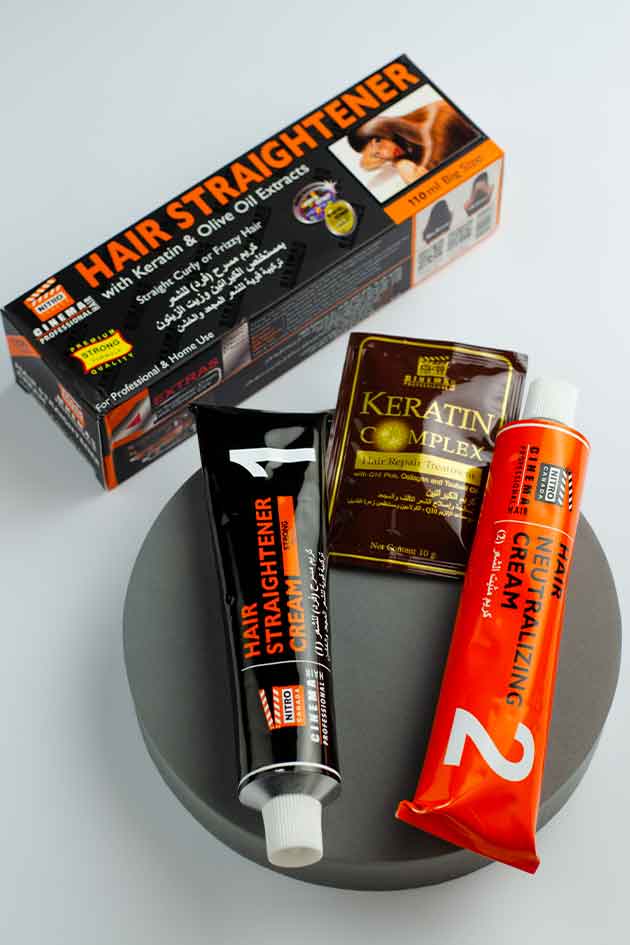 Professional Hair Straightener Treatment with Keratin & Olive Oil