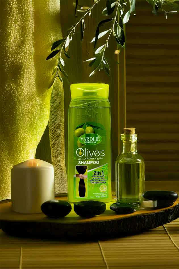 Olive | Shampoo | 2 in 1 | Botox Keratin | Collagen Protein | Yardlie | 400ml