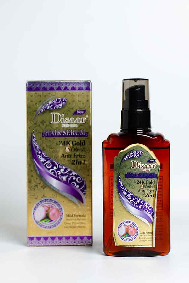 Disaar 24K Gold and Onion Hair Serum Anti Frizz 2 in 1 Last Piece