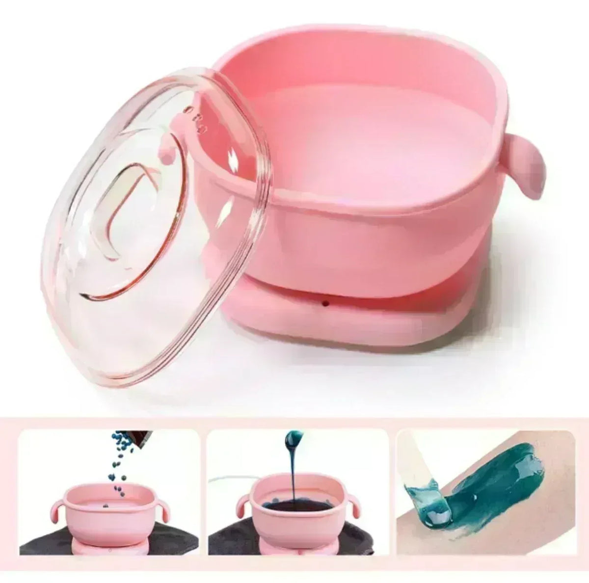 FawaQa | Portable Silicone Wax Bean Warmer, Hair Removal Wax Machine | With 100g Wax Bean Free