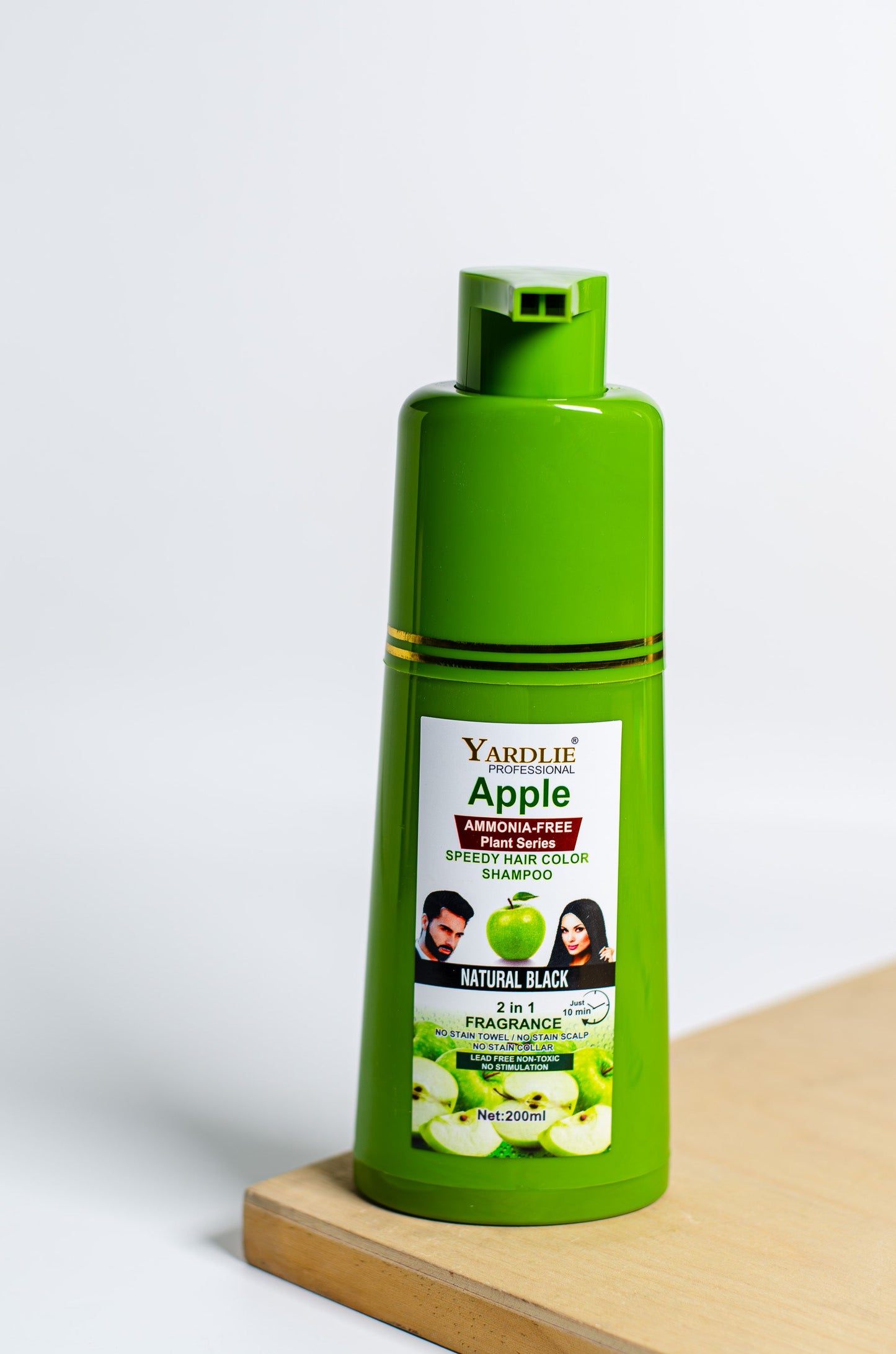 Apple Hair Color Shampoo | Natural Black | Yardlie | 200ml