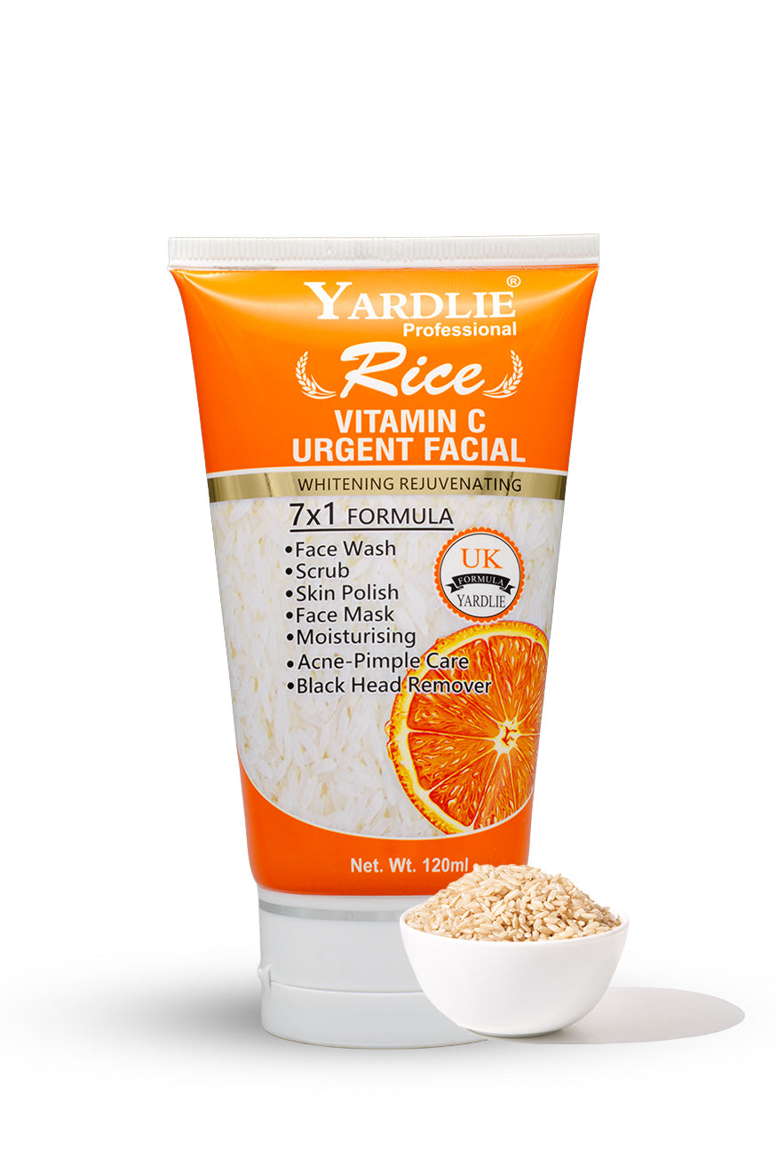 Yardlie Rice Vitamin C Urgent Facial 7 in 1 Whitening Rejuvenating Formula 120ml