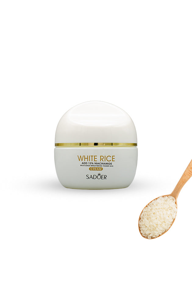 Sadoer White Rice Cream with Niacinamide for Brightening and Smooth Skin