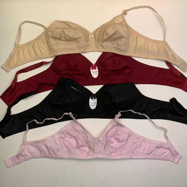 Mudassir Cosmetics | Daily Wear Plain Jersey Cottton Bra - Plus Size