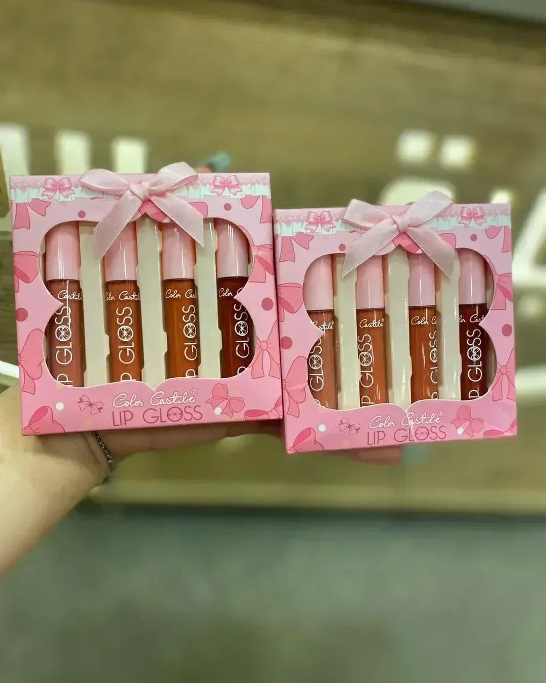 Mudassir Cosmetics | Color Castle Bow Coquette Lip Gloss Set
