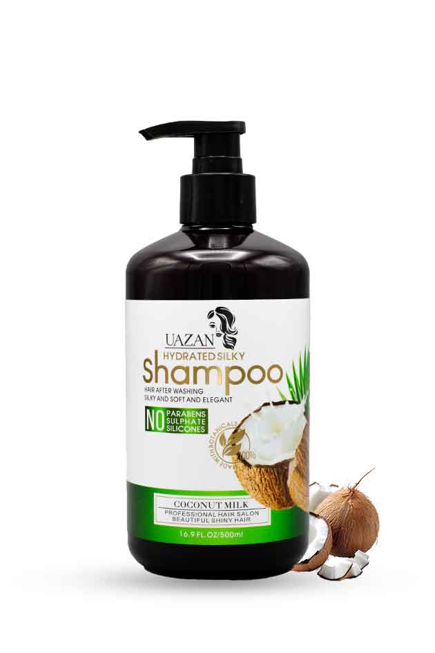 UAZAN Hydrated Silky Shampoo | Deep Moisture & Shine for Soft, Smooth Hair |500ml