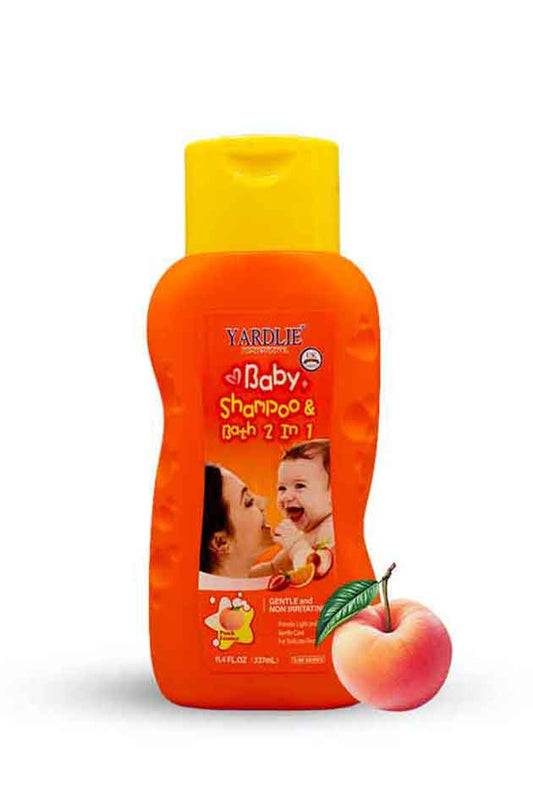 Yardlie Baby Shampoo and Bath 2 in 1 Peach Essence 337ml