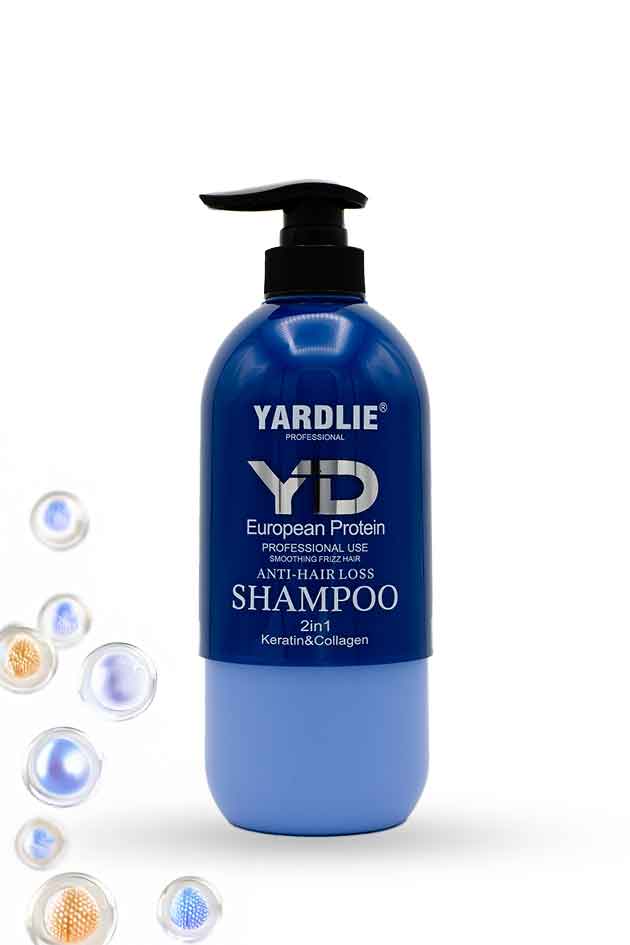 Yardlie European Protein Capsule Anti-Hair Loss Shampoo with Keratin | 800Ml | Blue