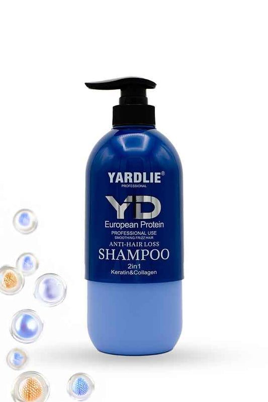 Yardlie European Protein Capsule Anti-Hair Loss Shampoo with Keratin | 800Ml | Blue