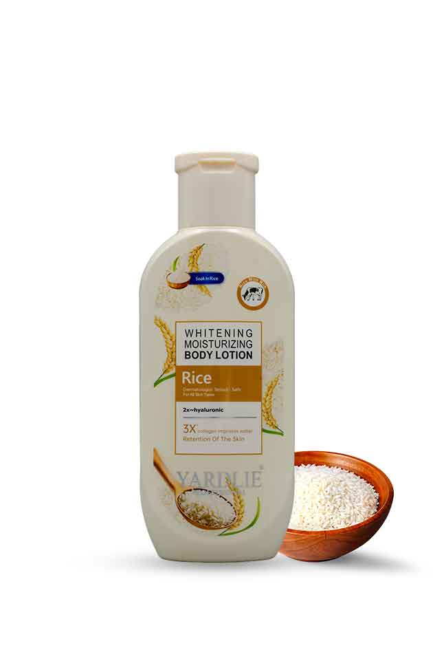 Yardlie Professional Rice Whitening Moisturizing Body Lotion – Bright, Smooth & Hydrated Skin