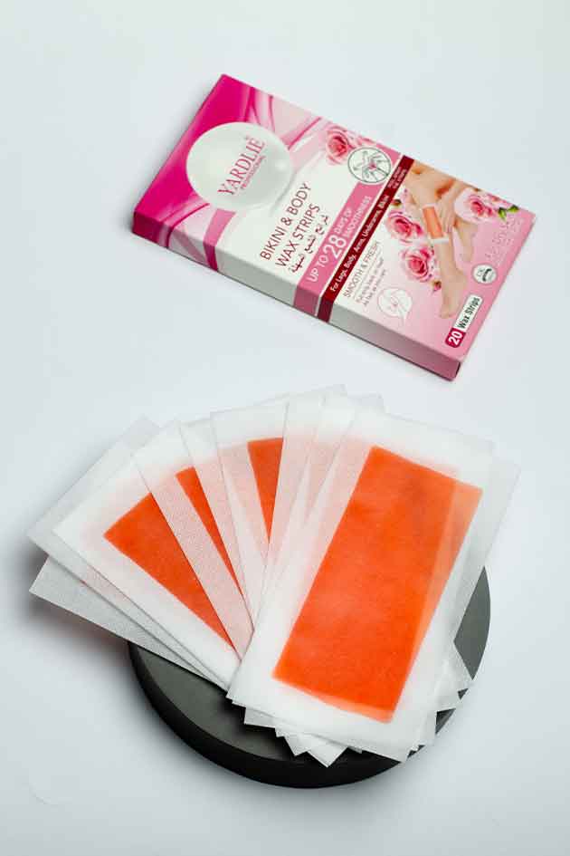 Yardlie Bikini Body Wax Strips Rose Extract 20 Strips