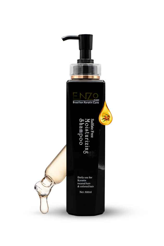 ENZO Brazilian Keratin Cure Sulfate Free Moisturizing Shampoo 500ml