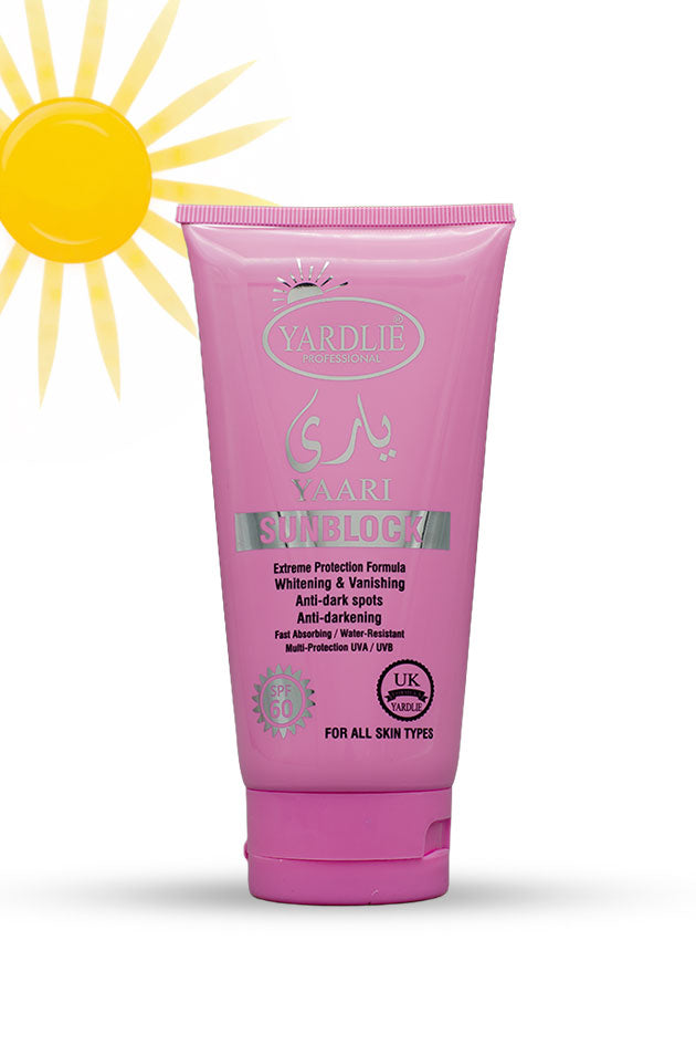 SPF 60 Sunblock Pakistan Yardlie Professional Yaari Face 150ml