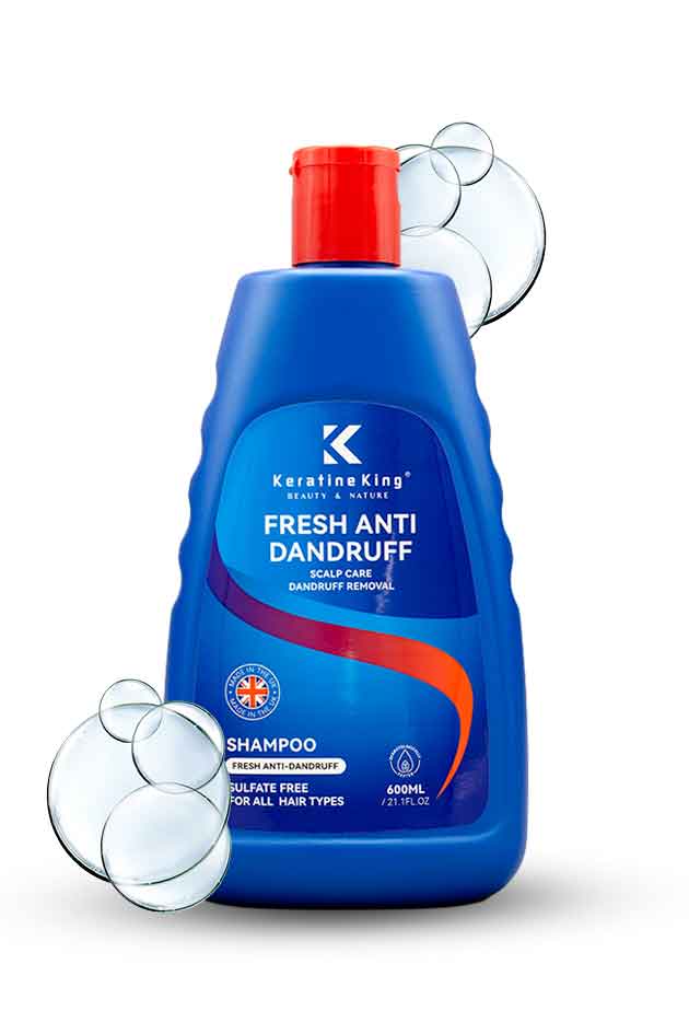 Keratine King Fresh Anti Dandruff Shampoo Sulfate Free 600ml