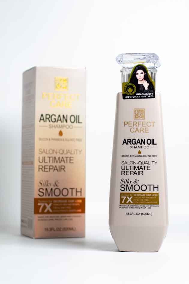 Perfect Care Argan Oil Shampoo 520ml for Smooth Shiny and Healthy Hair