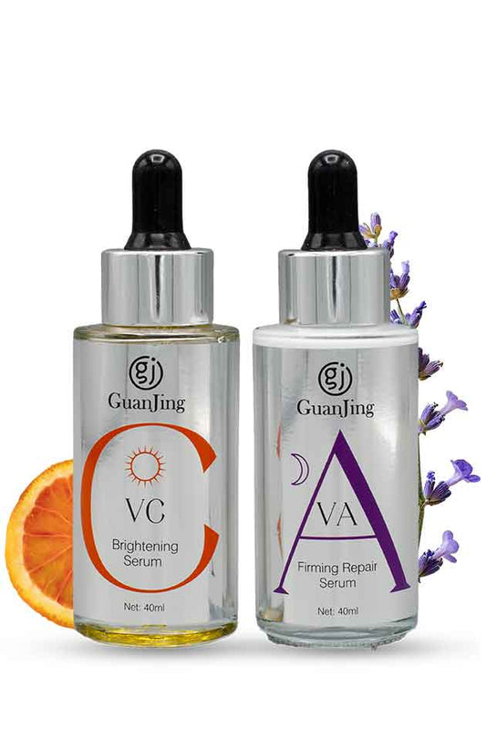 Guanjing Revitalift Serum Set – Vitamin C Brightening & Retinol Firming Repair Serums
