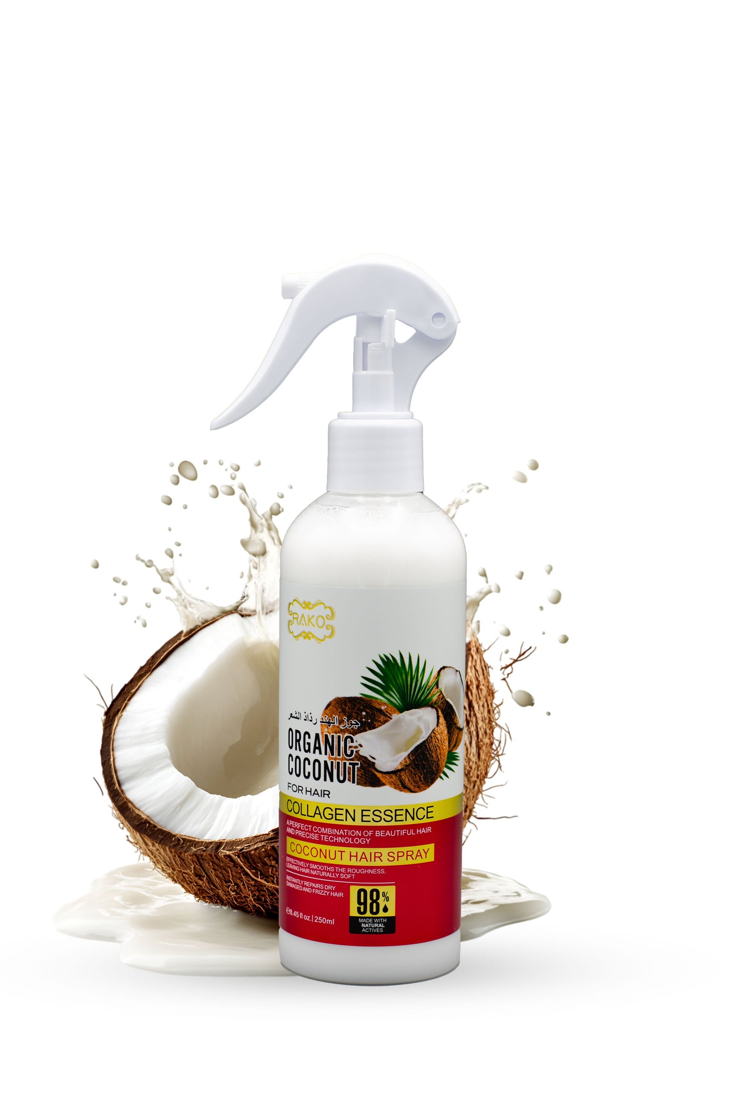 Organic Coconut Hair Oil | Oil Spray | RAKO | 250ml |