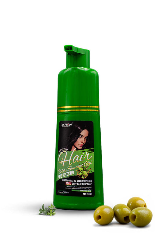 Lichen Natural Black Hair Color Shampoo Gel 200ml Online Pakistan