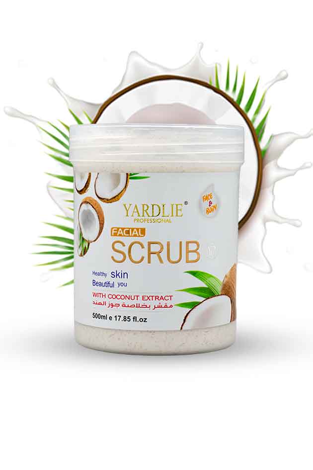 Yardlie Facial Coconut Scrub Face and Body Exfoliator 500ml