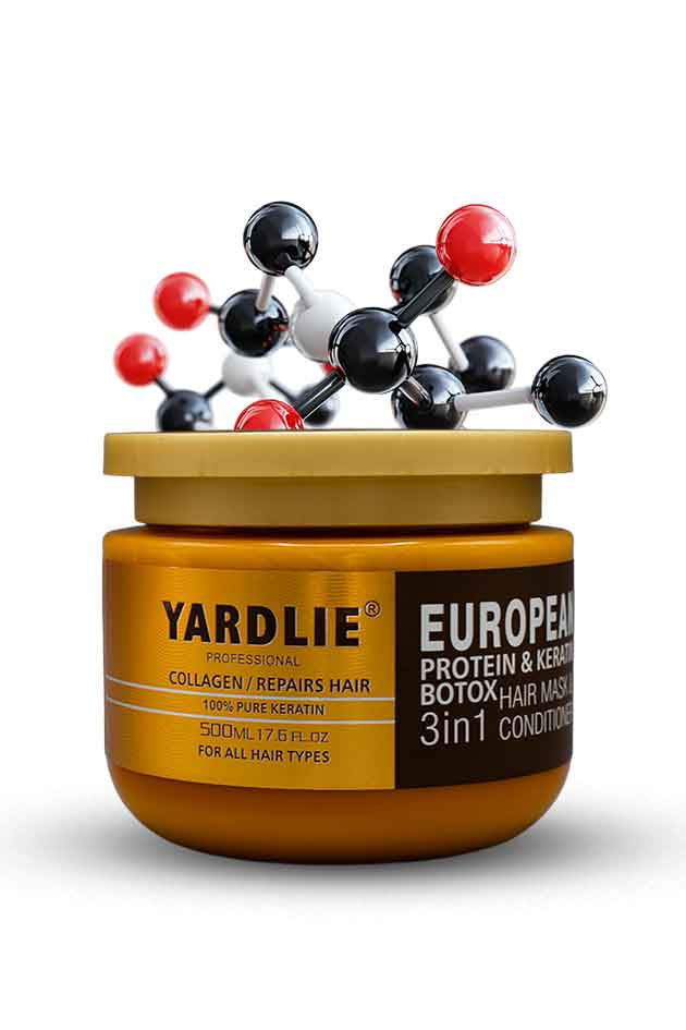 Yardlie European Protein & Keratin Botox Hair Mask 3 in 1 Conditioner 500ml Gold Edition