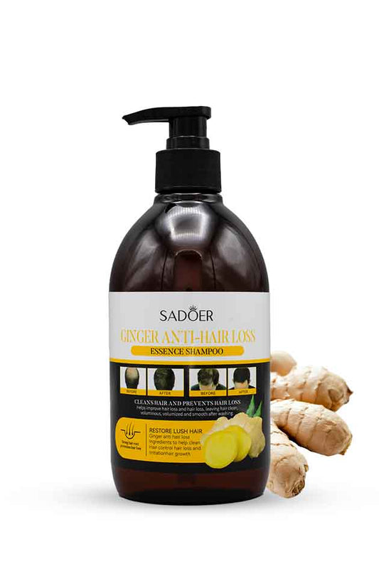 Sadoer Ginger Anti-Hair Loss Shampoo – 500 ml | Strengthening & Hair Growth Essence Formula