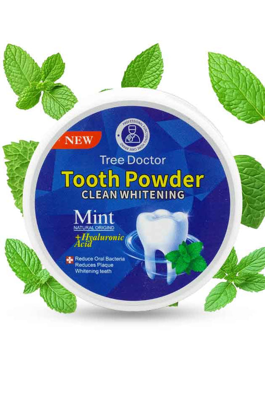 Tree Doctor Tooth Powder Mint – Natural Whitening & Fresh Breath Oral Care Formula