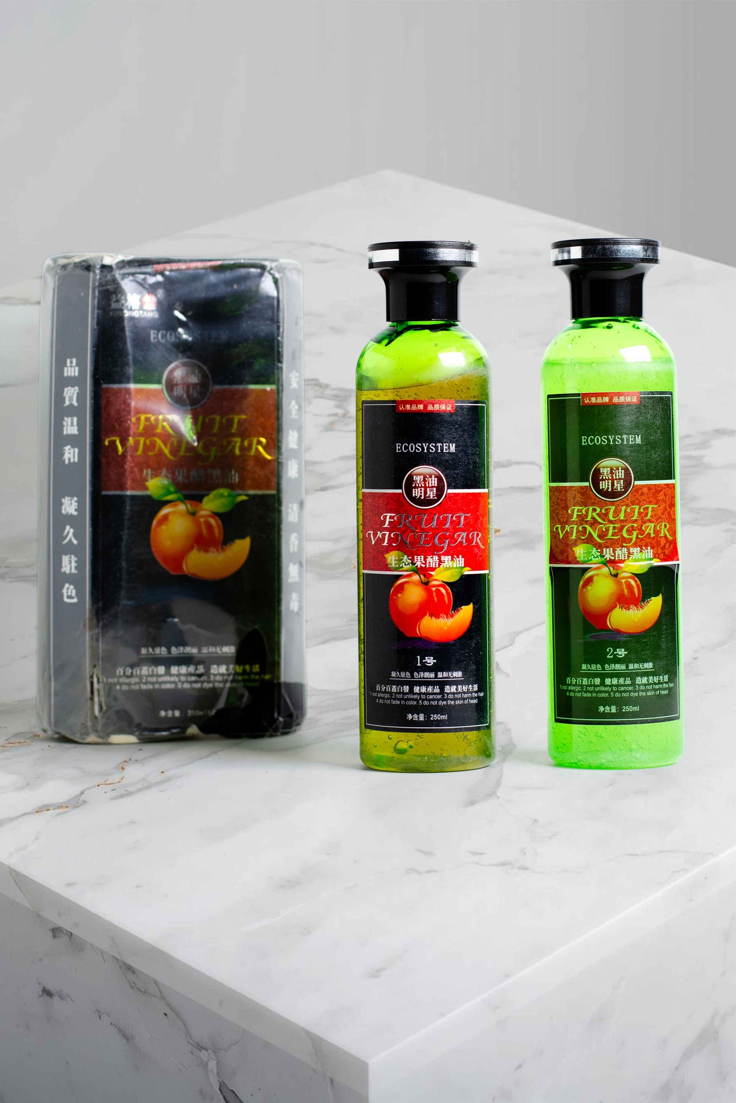 Ecosystem Fruit Vinegar Hair Care Set 250ml Pack Stock Clearance