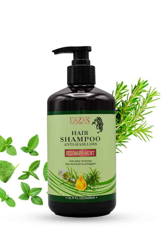 UAZAN Rosemary + Mint Anti-Hair Loss Shampoo – Strengthen, Refresh & Revive Hair | 500ml