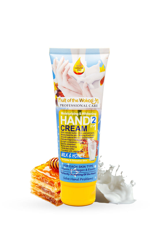 2 in 1 Hand Cream | Milk and Honey| Wokali | 130ml |