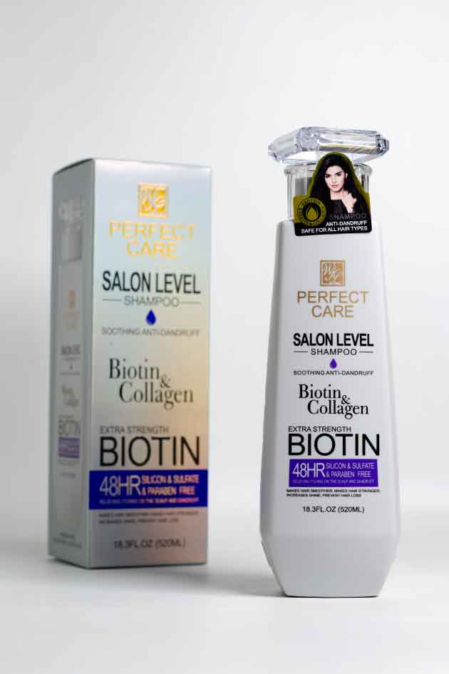 Perfect Care Salon Level Shampoo with Biotin & Collagen 520ml for Smooth Hair