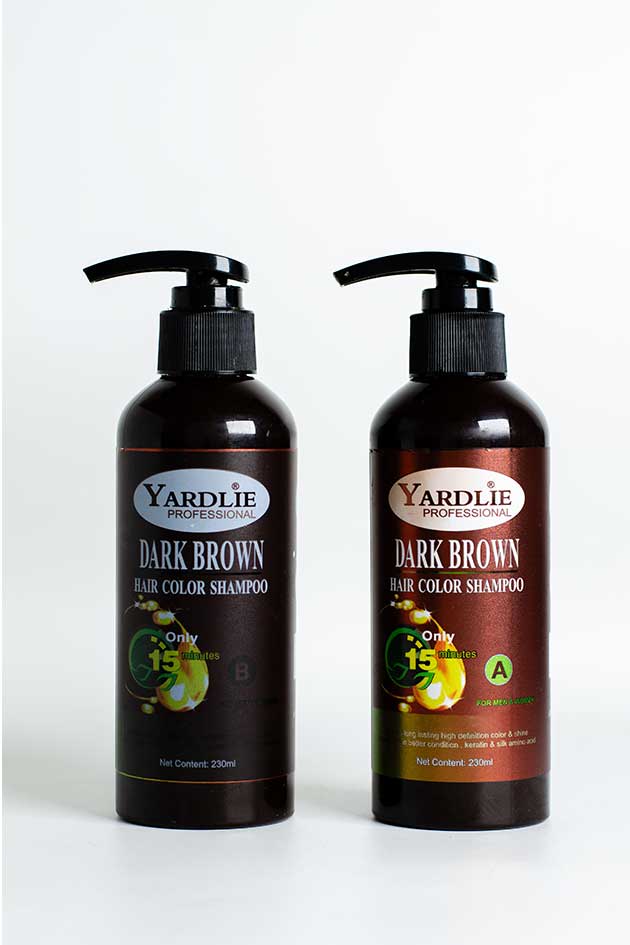 Yardlie Dark Brown Hair Color Shampoo 230mlX2 Stock Clearance