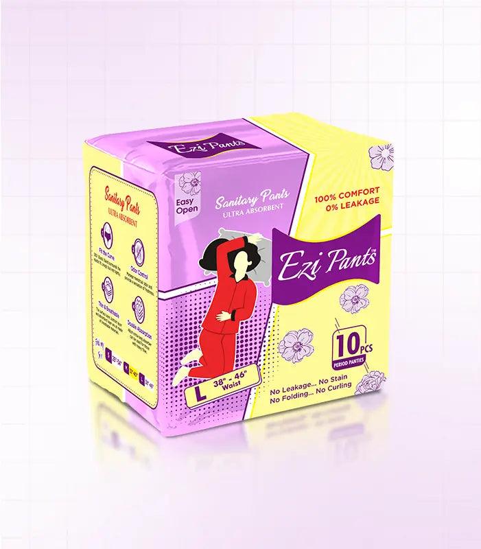 Mudassir Cosmetics | Ezi-Pants Sanitary Pants Ultra Absorbent Protection upto 12 hours
