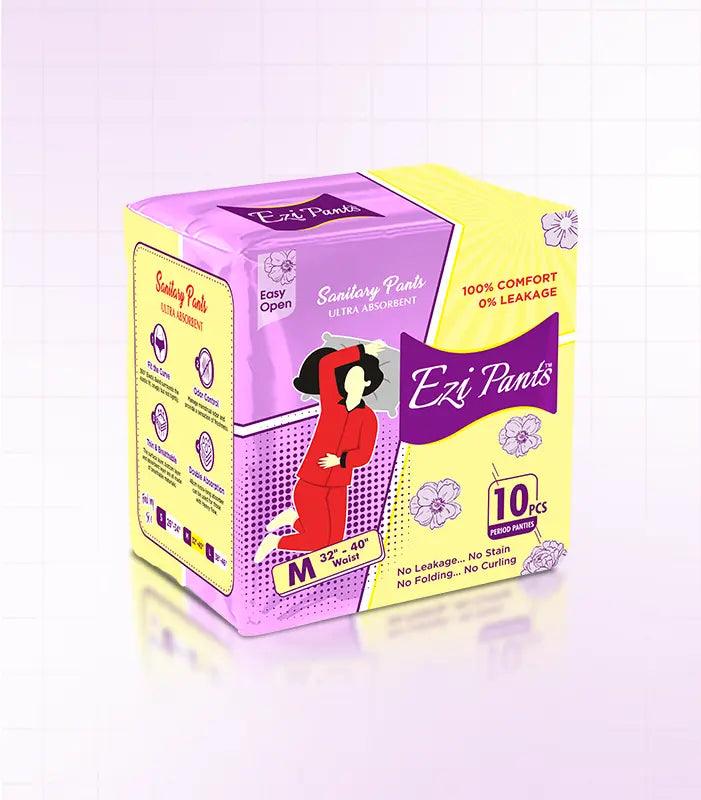 Mudassir Cosmetics | Ezi-Pants Sanitary Pants Ultra Absorbent Protection upto 12 hours