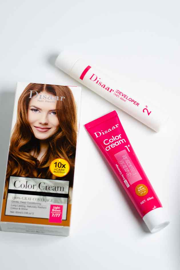 Disaar Light Brown Hair Color Cream – Natural Look, 100% Gray Coverage & Long-Lasting Shine