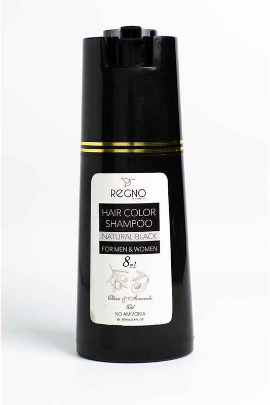 Regno Natural Black Hair Color Shampoo – Clearance Offer (10% Leaked, No Box)