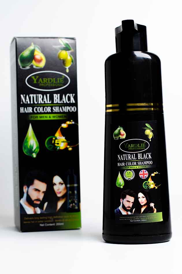 Yardlie Professional Natural Black Hair Color Shampoo 200ml | 30% Leaked | With Box | Clearance Offer