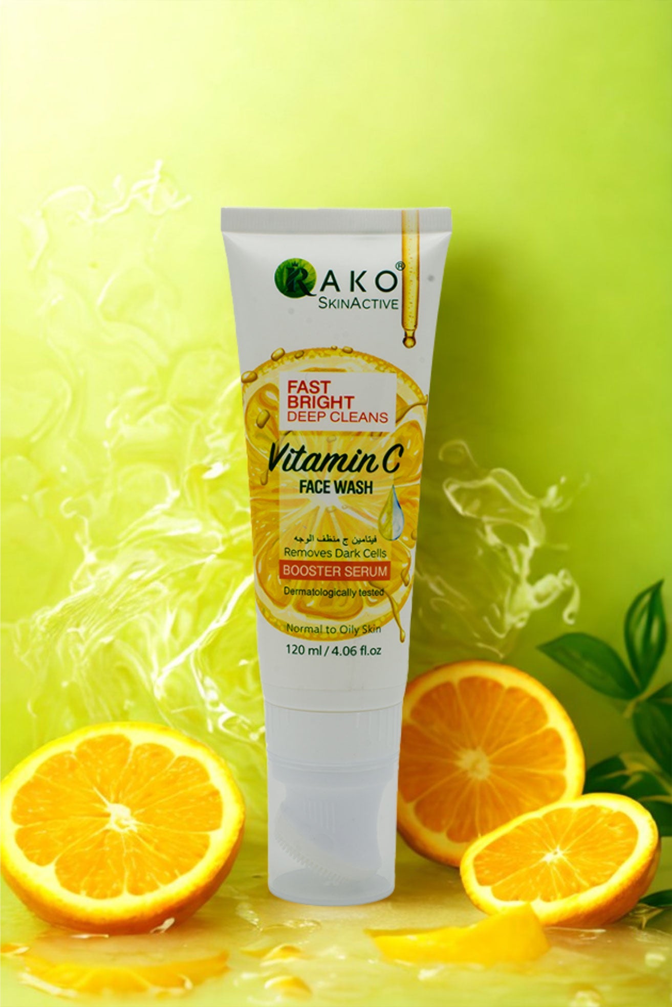 RAKO Vitamin C Face Wash | Brightening, Refreshing & Clear Skin | 120ml