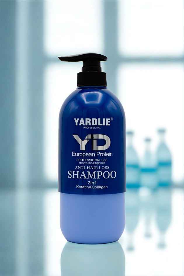 Yardlie European Protein Capsule Anti-Hair Loss Shampoo with Keratin | 800Ml | Blue