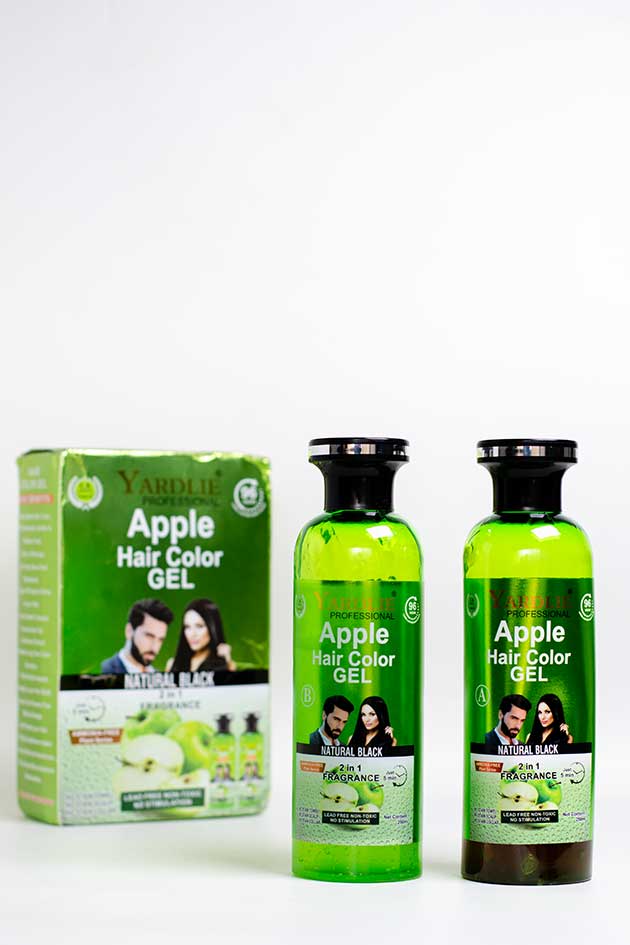 Yardlie Apple Hair Color Gel Natural Black 500ml Clearance