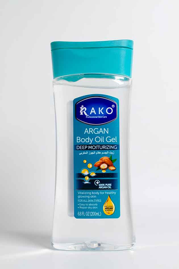 Rako Professional Body Oil Gel – Deep Moisturizing Formula for Glowing & Smooth Skin (4 Variants)