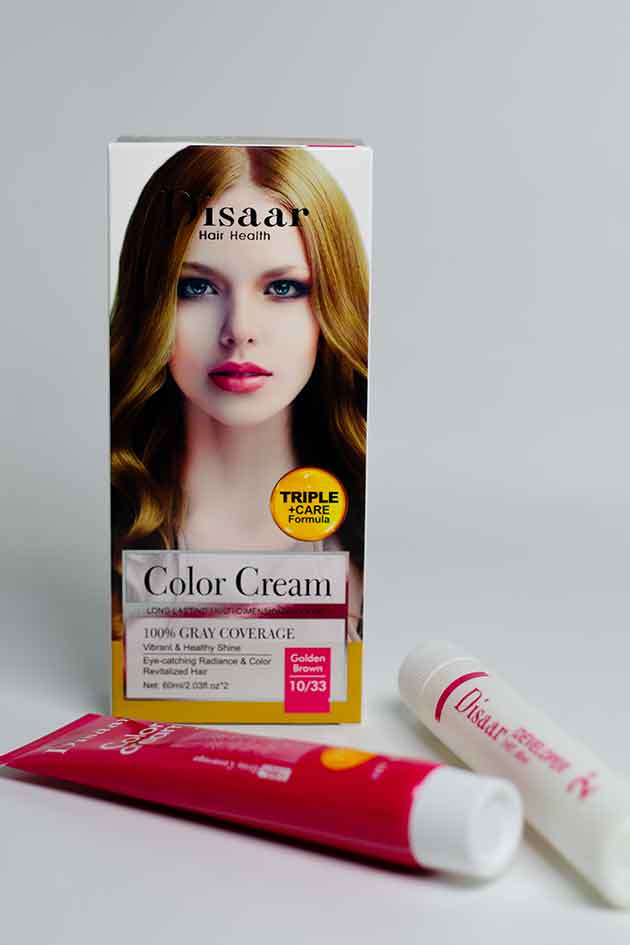 Disaar Golden Brown Hair Dye – Radiant Gray Coverage