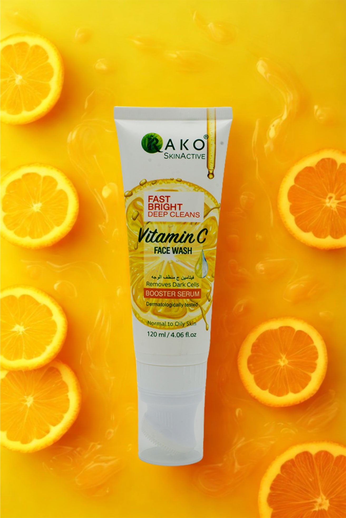 RAKO Vitamin C Face Wash | Brightening, Refreshing & Clear Skin | 120ml