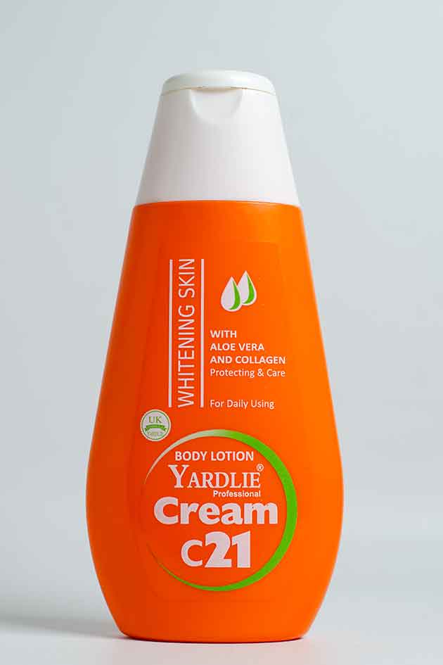 Yardlie Professional Cream C21 Body Lotion – Aloe Vera & Collagen (Last Piece, 10% Leaked)