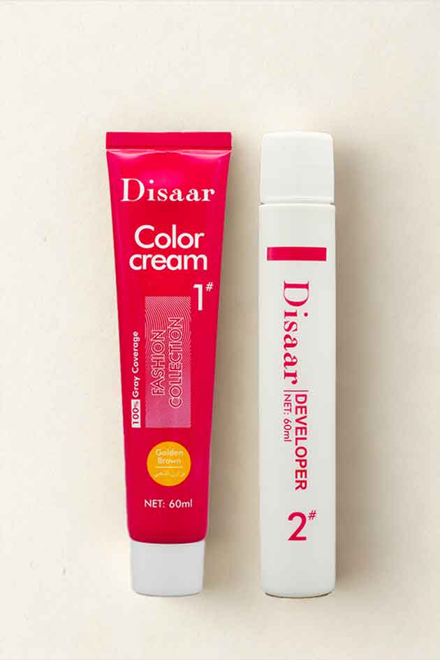 Disaar Golden Brown Hair Dye – Radiant Gray Coverage